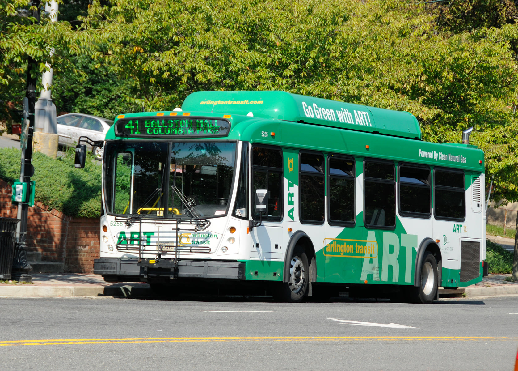ART Buses leaving the parking area on March 1,2017