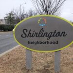 Shirlington Neighbourhood roadside sign